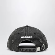 DAGGER Black distressed Osculum Infame baseball cap