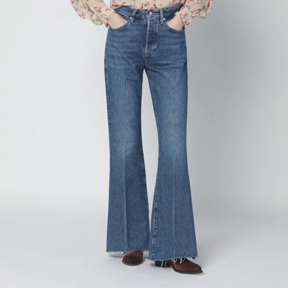 Frame The Lax Blue Jeans in Regenerated Denim — Frame