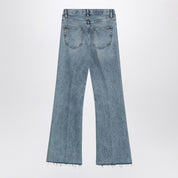 Frame Wide-leg The Lax jeans in washed denim