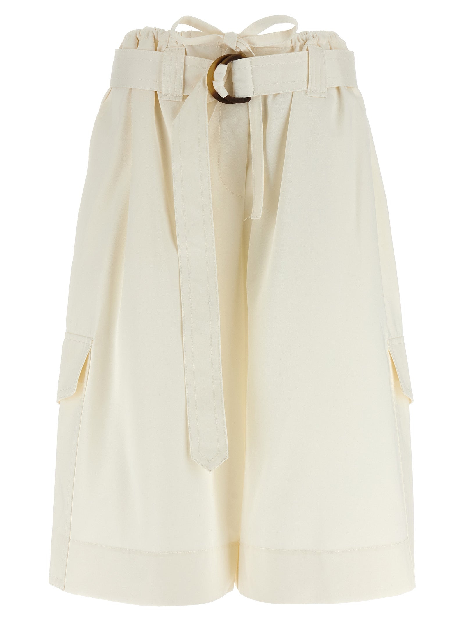 Zimmermann Bermuda Shorts — The Illuminate Short (White)