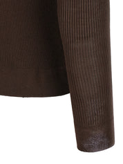 Magda Butrym 20 Silk Sweater — Brown Knitwear