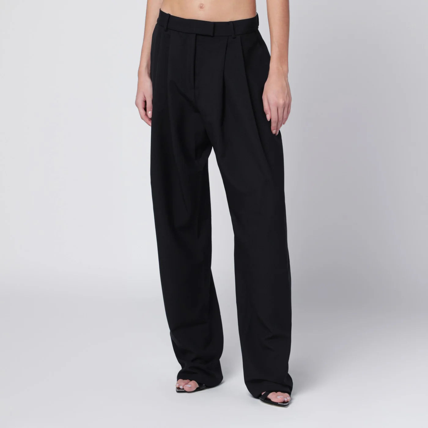 Francesco Murano Black Trousers with Darts — Women's