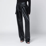 Francesco Murano Black Faux Leather Trousers — Women’s
