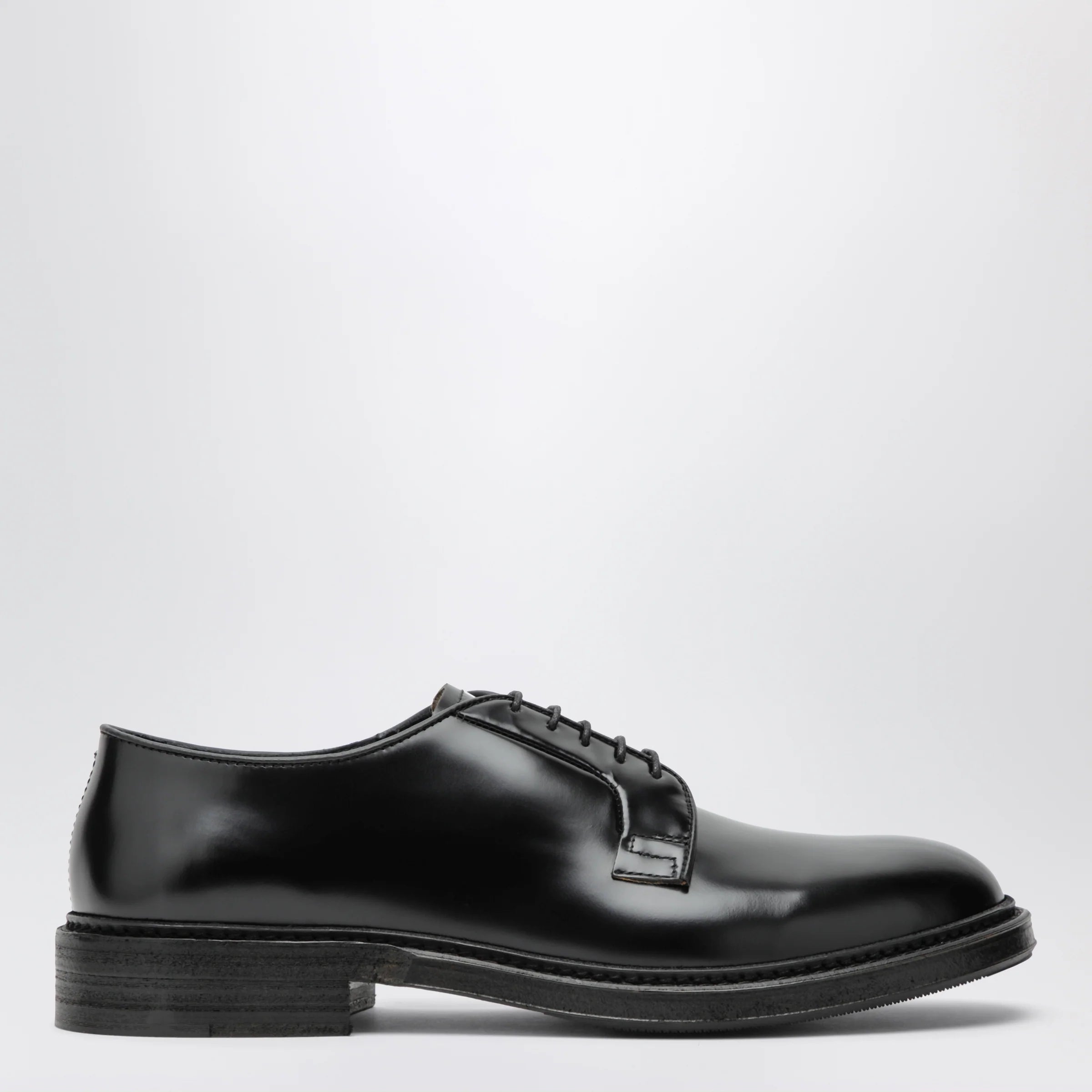 Sturlini Ticino black leather lace-up shoes