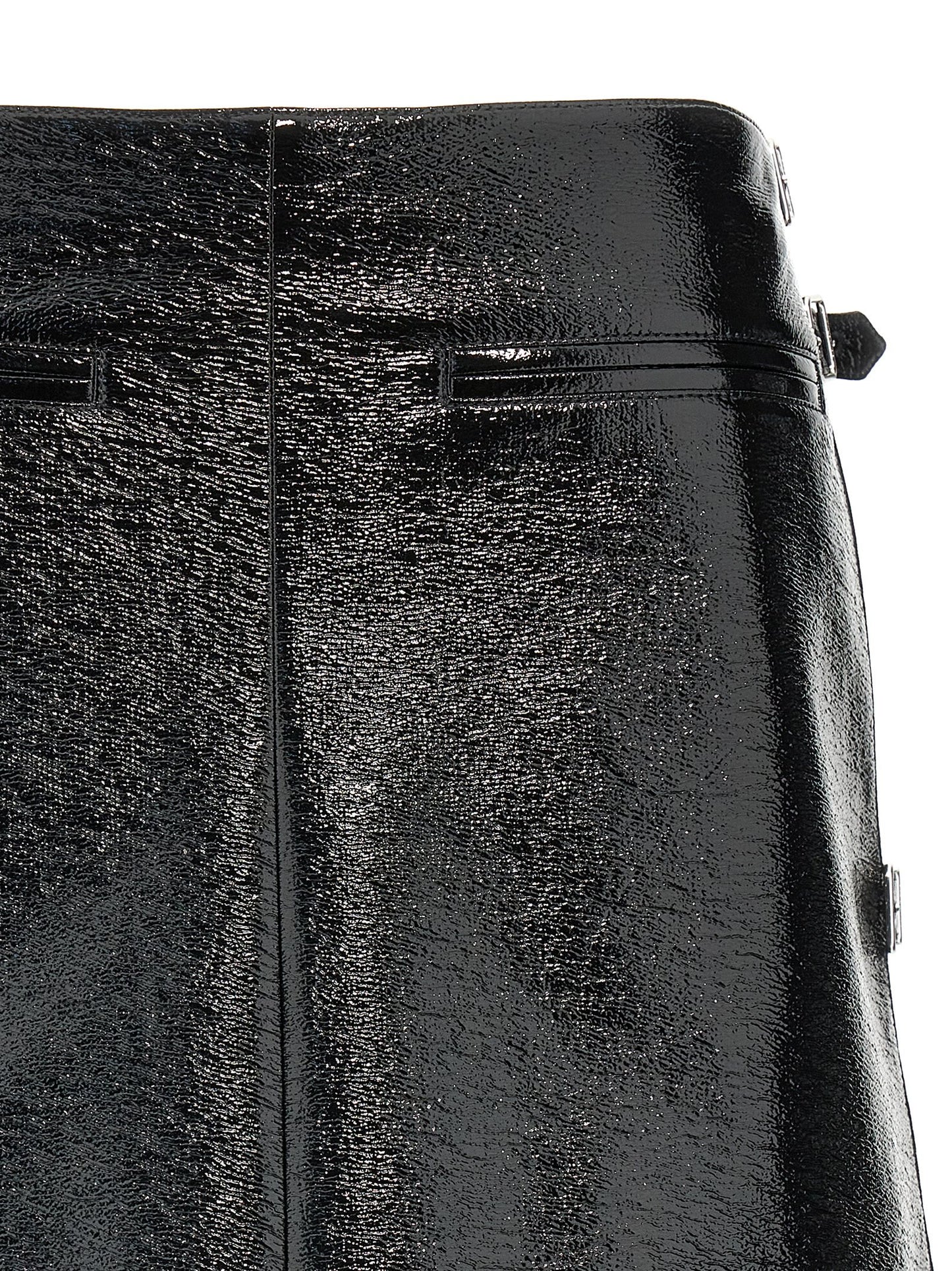 Courreges Mini Multi Sangle Vinyl Skirt