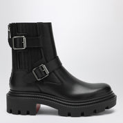 Christian Louboutin Black leather biker boots