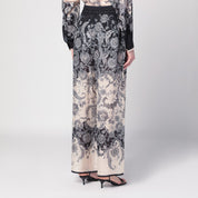 Zimmermann Rhiannon trousers in cream silk print