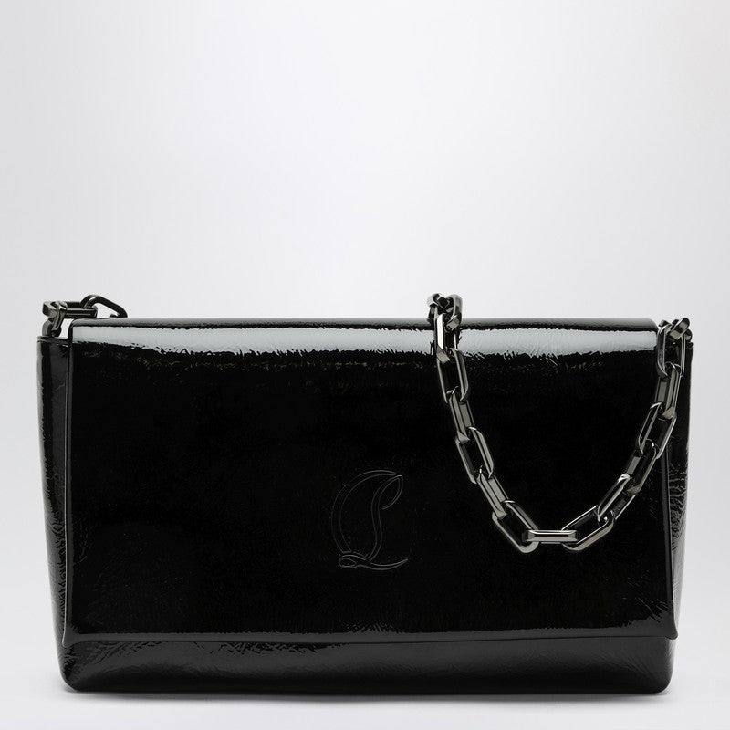 Christian Louboutin Loubi54 black patent leather clutch bag