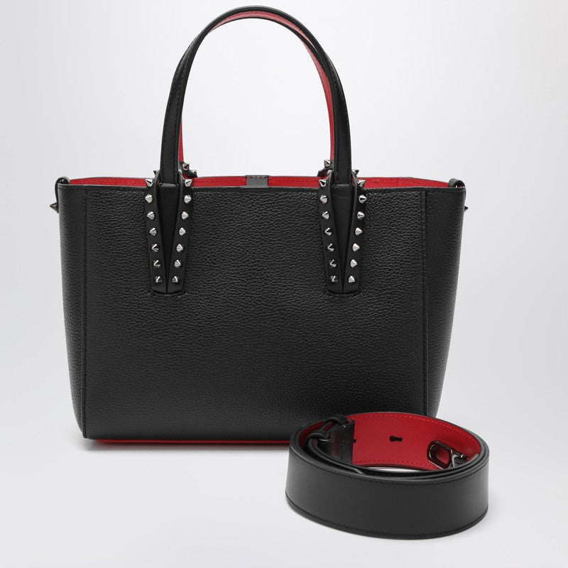 Christian Louboutin Cabata mini tote bag in black leather