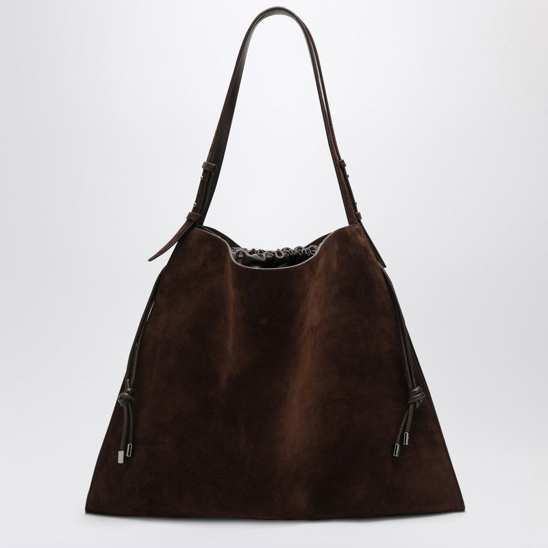 Christian Louboutin Brown suede Baggy tote bag