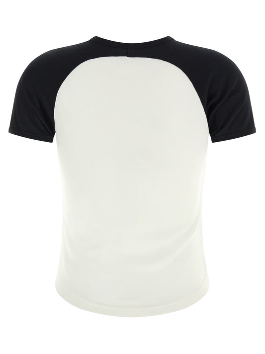 Courreges Circle Contrast T-shirt — Women's Topwear