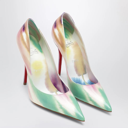 Christian Louboutin Miss Z Tie‑Dye Patent Pumps