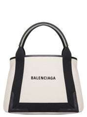 Balenciaga Navy Cabas Small Shopping Bag