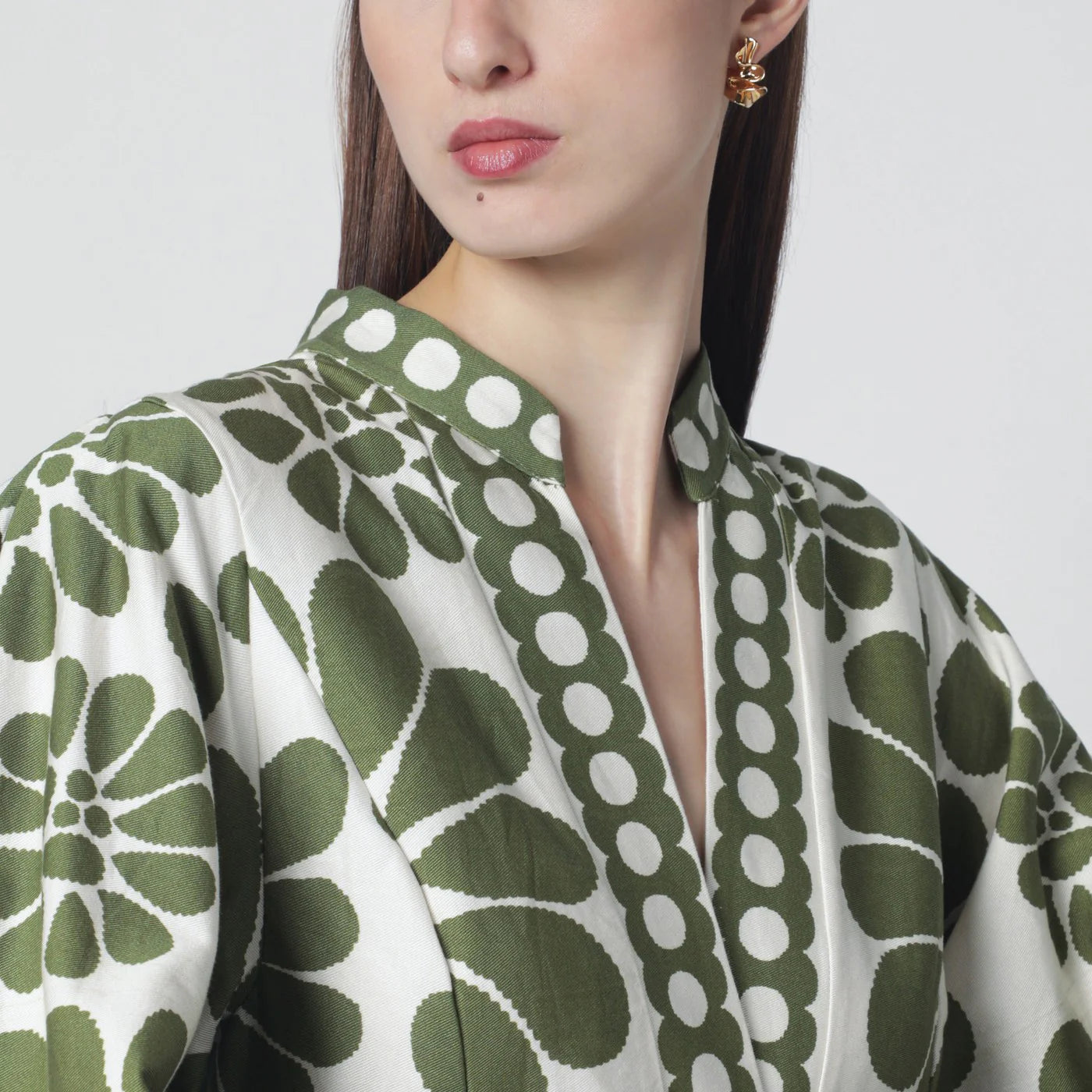 FARM Rio Palermo dress with green print