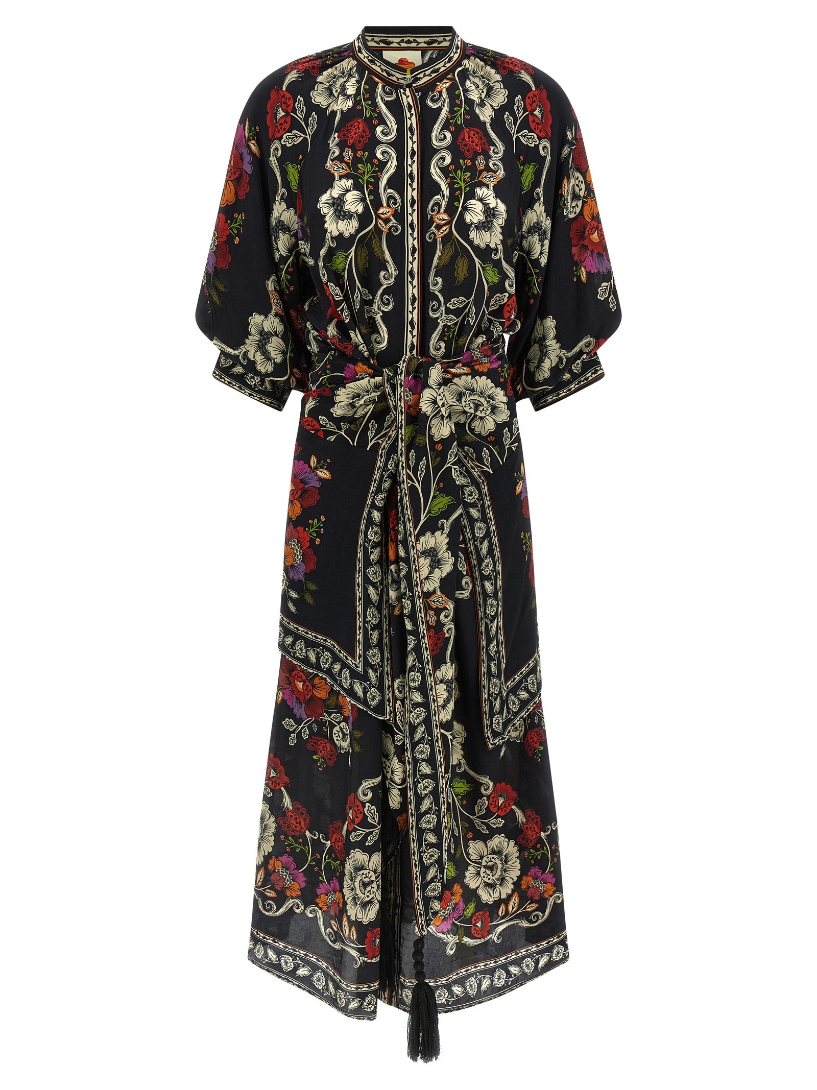 Farm Rio Rococò Flowers Dress — Floral Viscose Dress