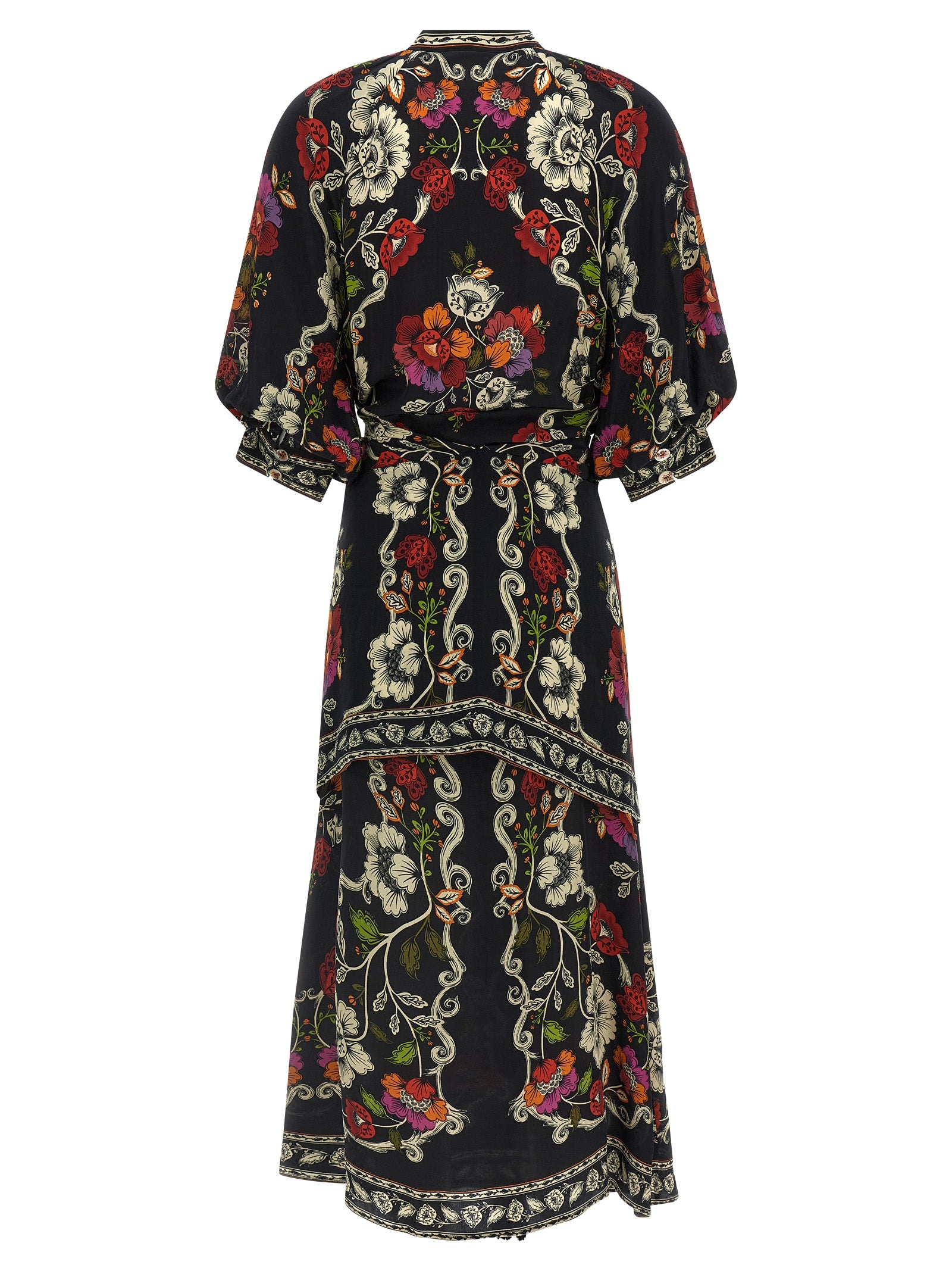 Farm Rio Rococò Flowers Dress — Floral Viscose Dress