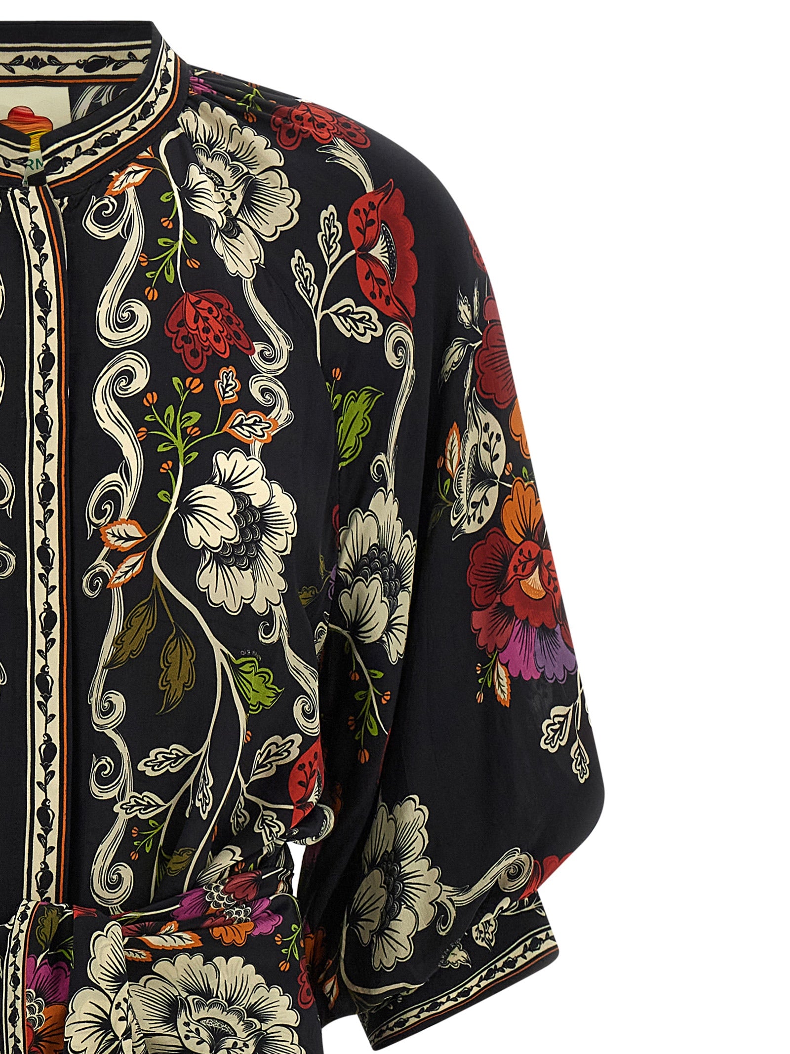 Farm Rio Rococò Flowers Dress — Floral Viscose Dress