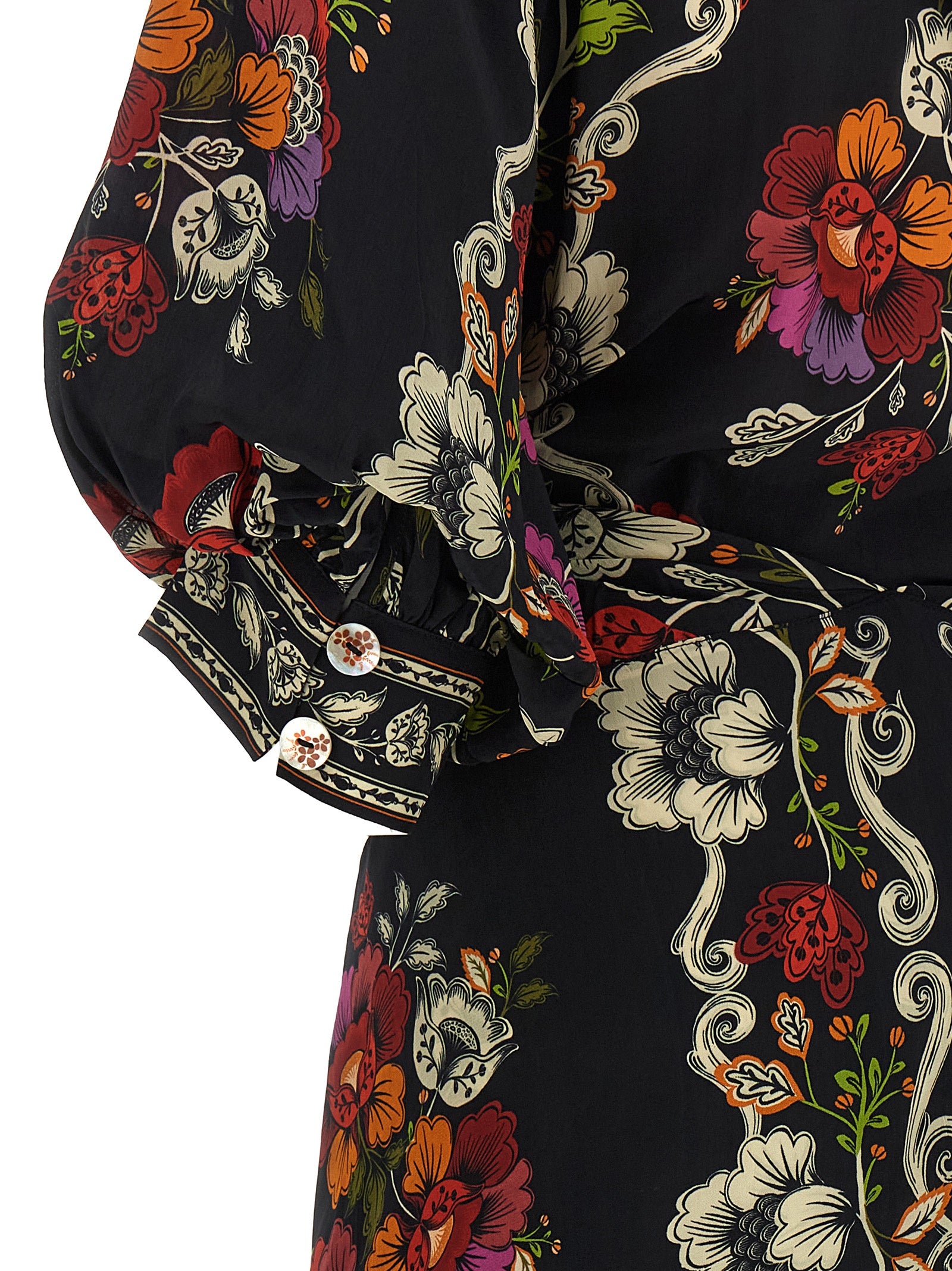 Farm Rio Rococò Flowers Dress — Floral Viscose Dress