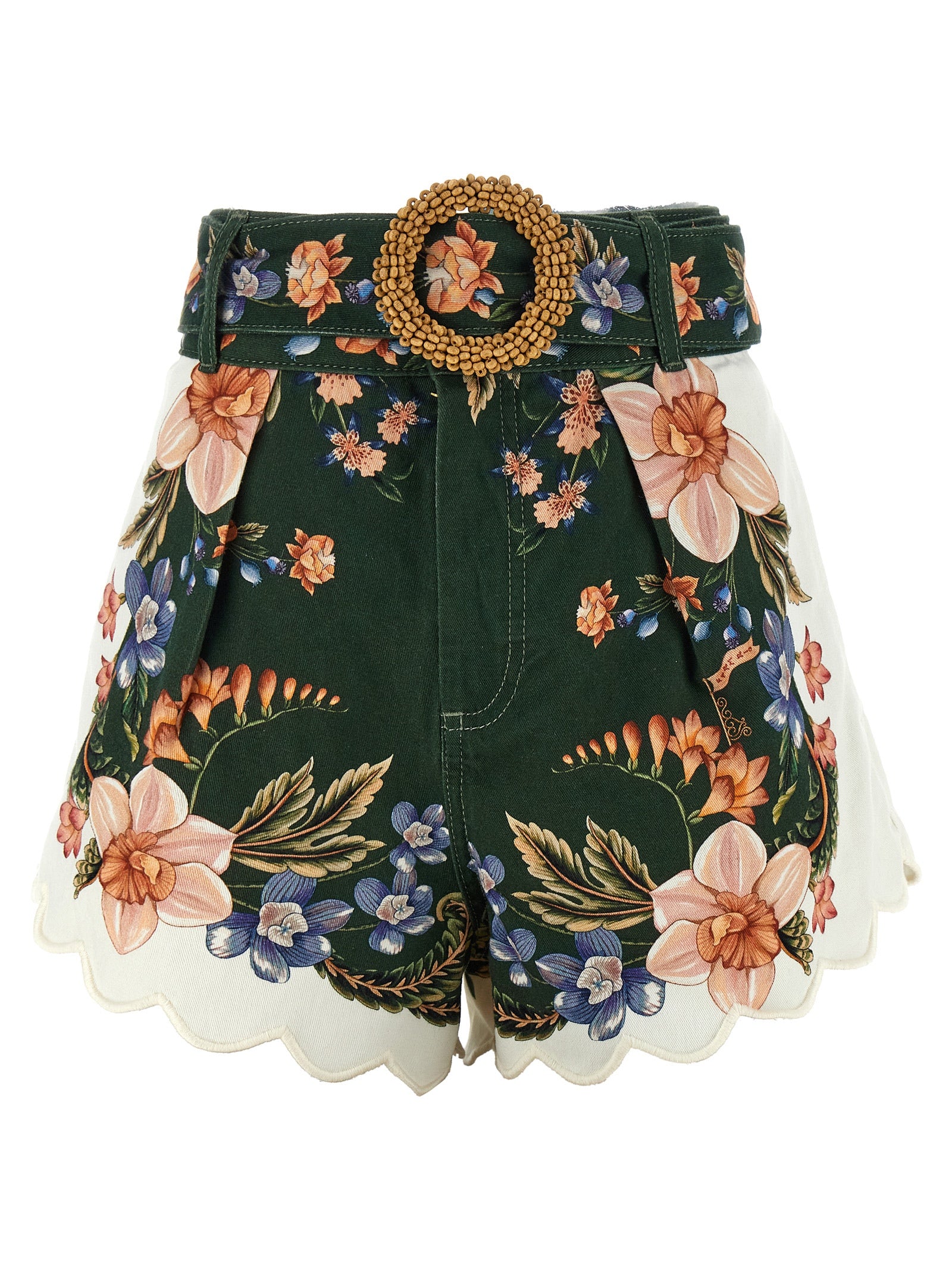 Farm Rio Green Berry Garden Shorts