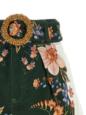 Farm Rio Green Berry Garden Shorts