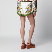 FARM Rio Sand Tropical Scarf linen-blend shorts