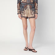 Zimmermann Ascension shorts in silk with floral print