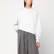 extreme cashmere Ice blue cashmere crew neck sweater