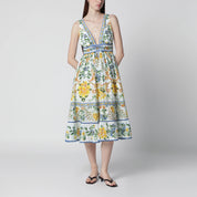 FARM Rio Emily Floral Tapestry midi dress