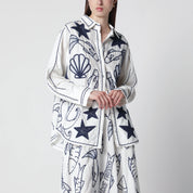 FARM Rio Shirt with marine embroidery