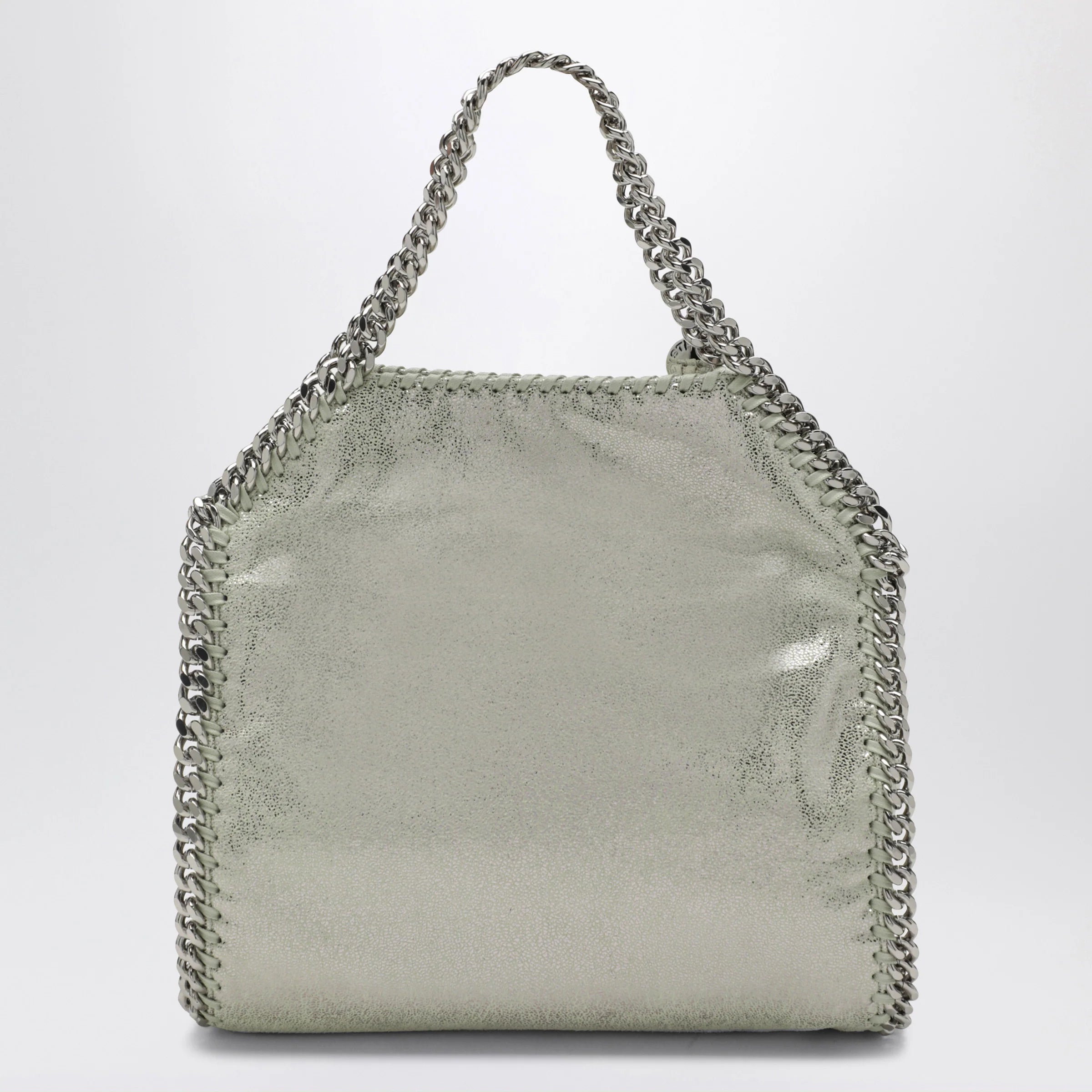 Mini Falabella tote bag in light lime green by Stella McCartney