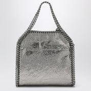 Mini sac Falabella gris acier métallisé Stella McCartney