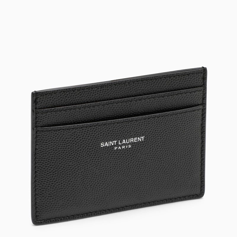 Saint Laurent Black leather cardholder