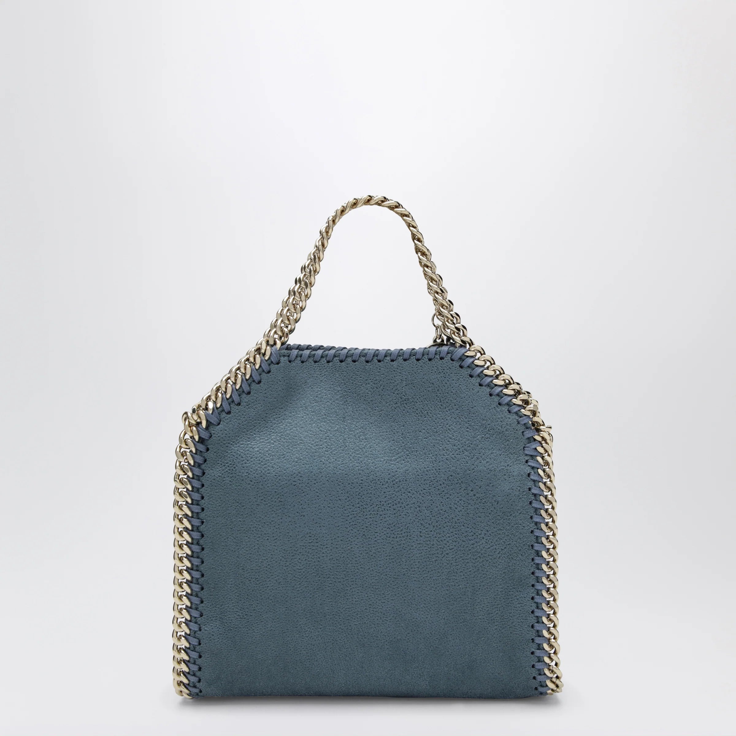 Stella McCartney Falabella micro tote bag in vegan leather blue