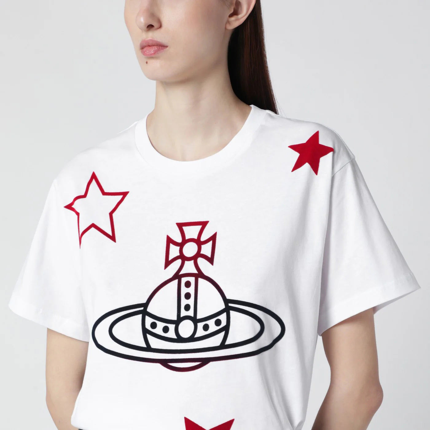 Vivienne Westwood White Orb and Stars T-shirt