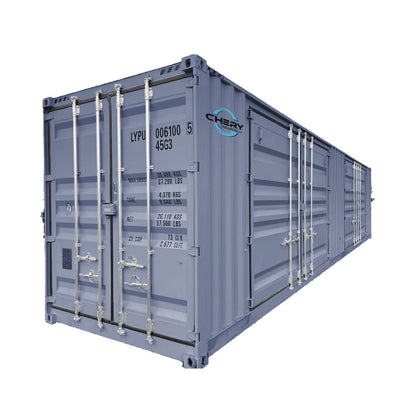 Chery Industrial [AS-IS] 40ft High Cube Two Side Doors Container with Logo - D_SUICC40SD02GY