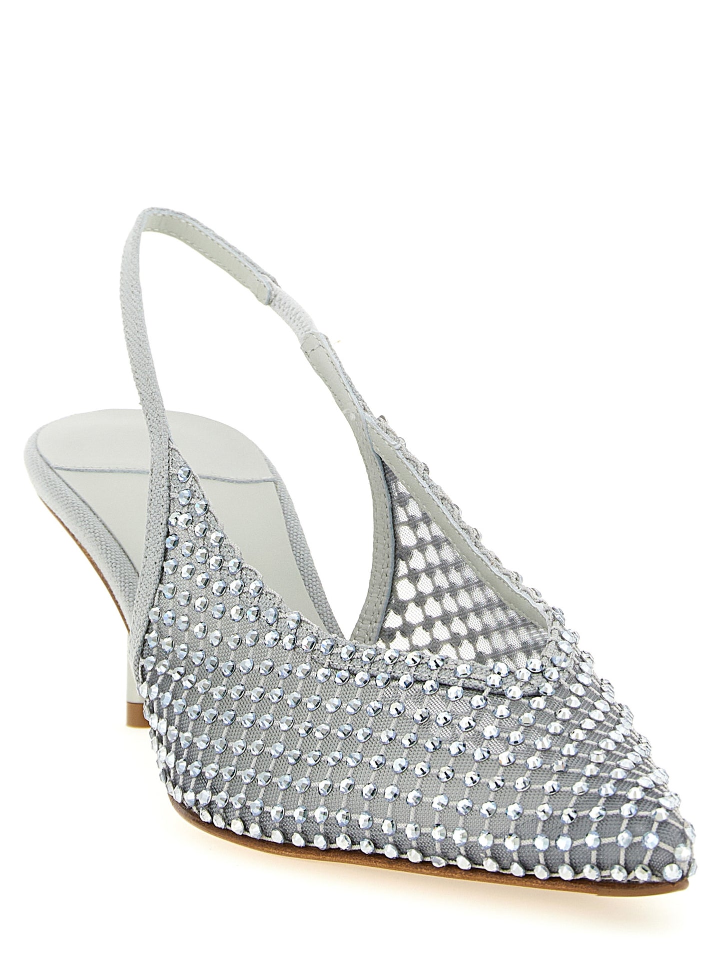 Le Silla Gilda Slingback Pumps — Crystal Stiletto Heel