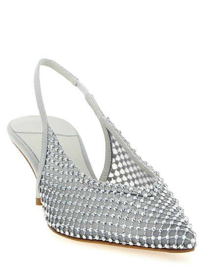 Le Silla Gilda Slingback Pumps — Crystal Stiletto Heel