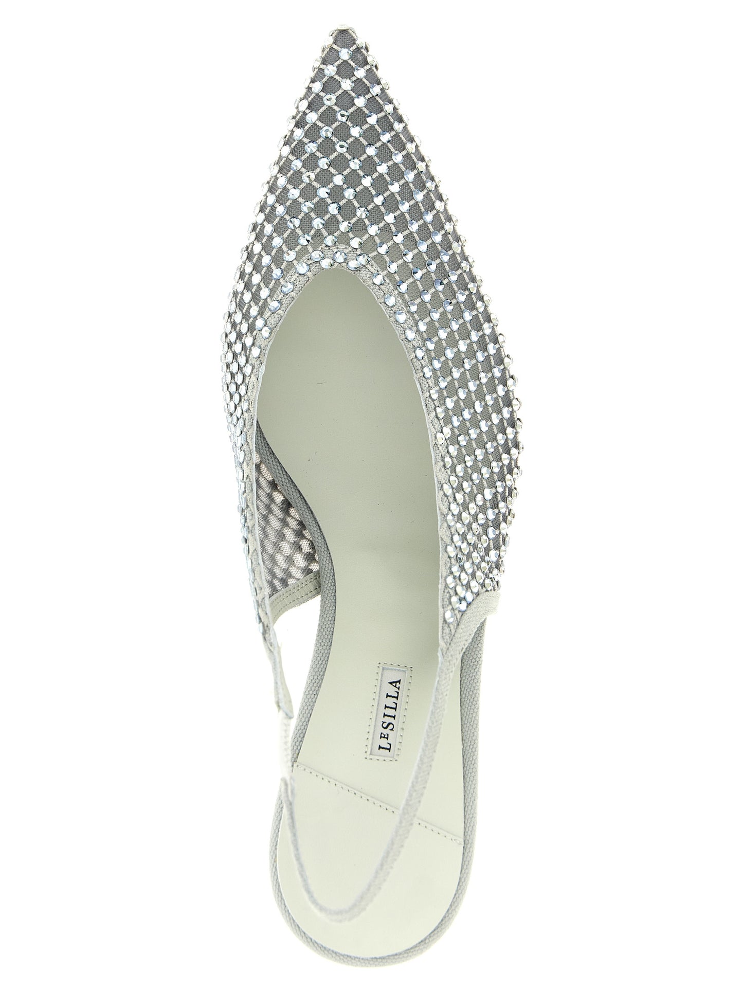 Le Silla Gilda Slingback Pumps — Crystal Stiletto Heel