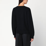 extreme cashmere Gray cashmere V-neck sweater