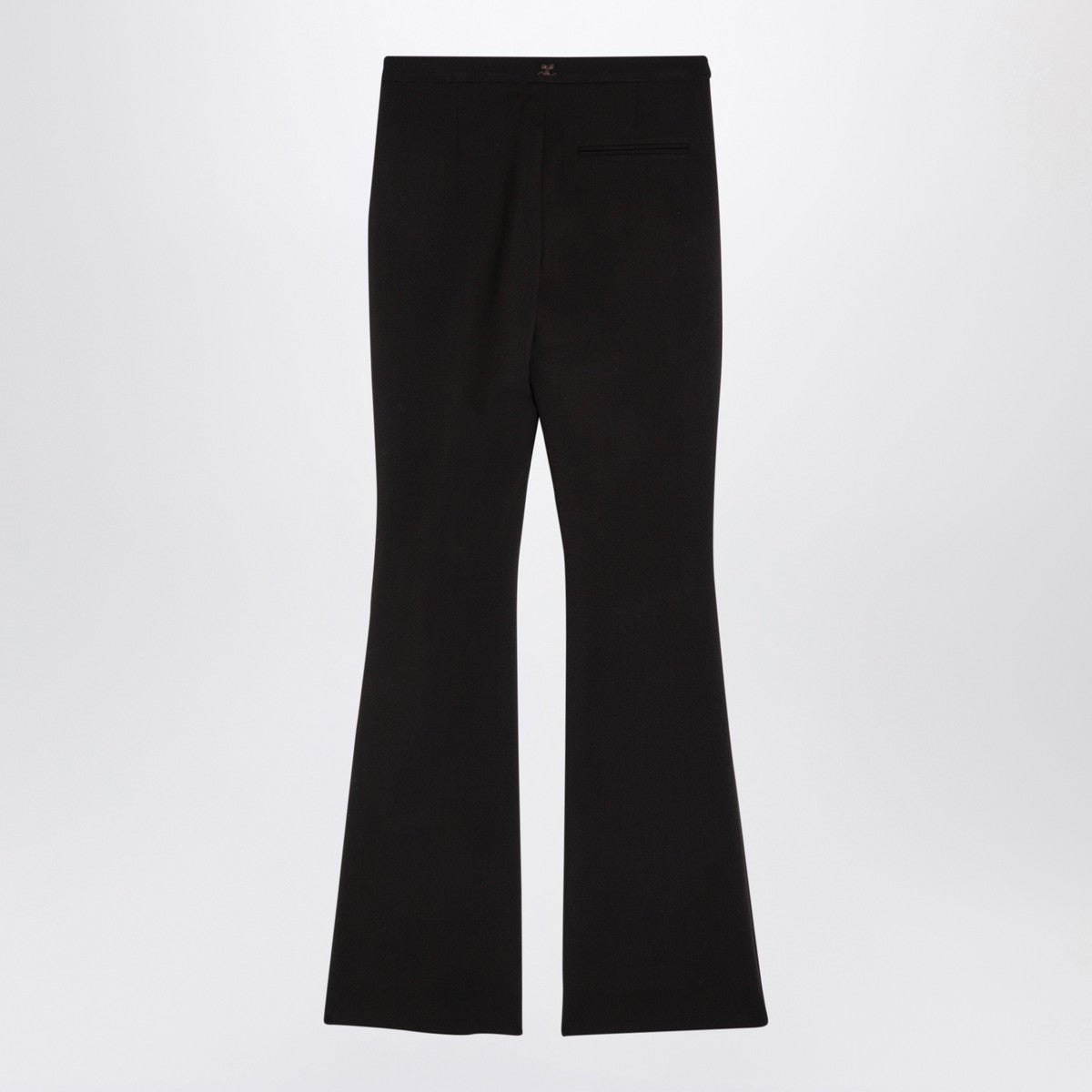 Pantalon en laine marron Courrèges
