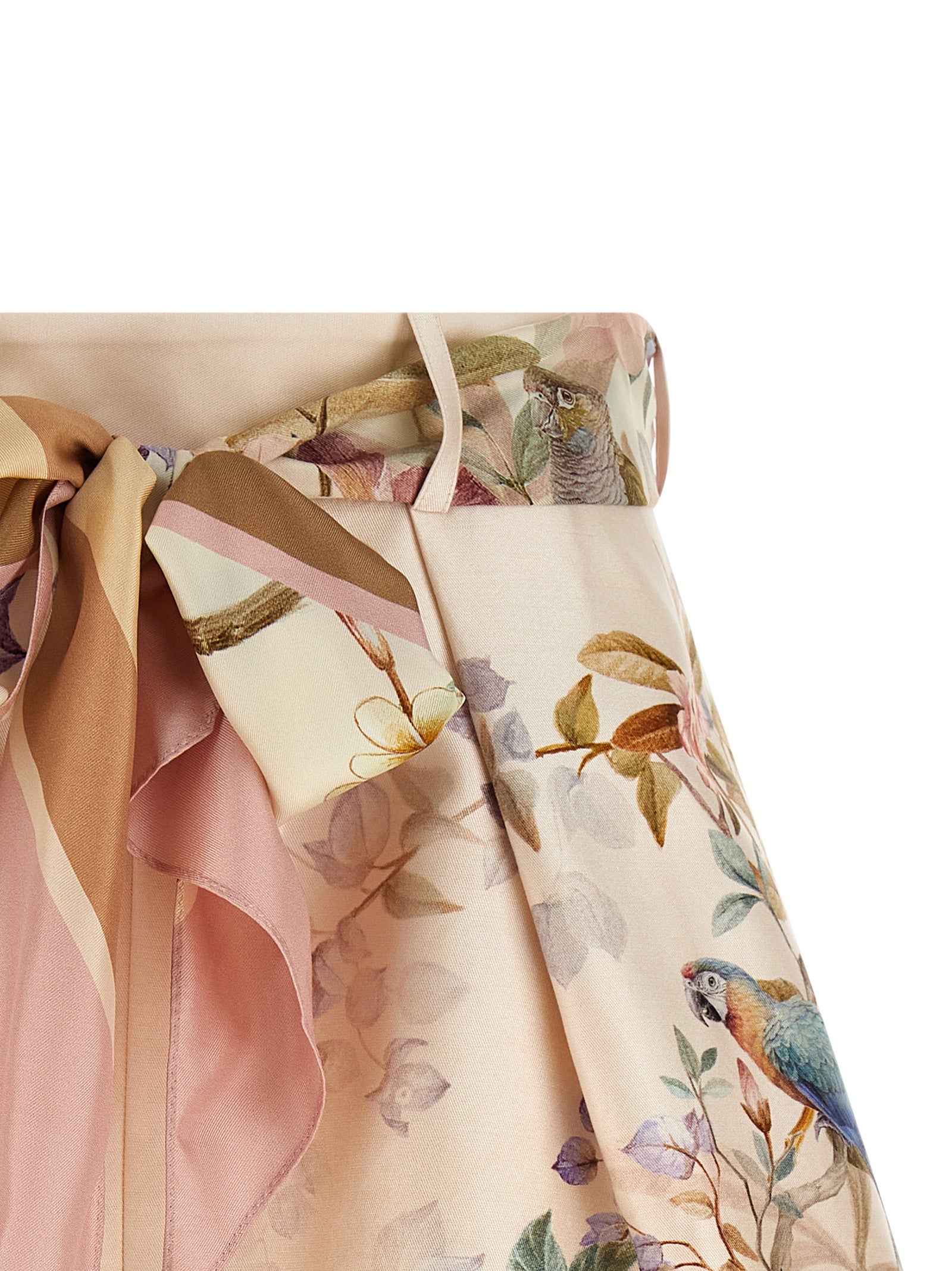 Zimmermann Rebellion Shorts — Pink Mid‑Waist Shorts