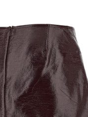 Courreges Fold Vinyl Mini Skirt