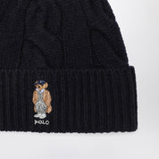 Bonnet Polo Bear en laine bleu marine Polo Ralph Lauren