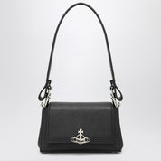 Vivienne Westwood Small black smooth Hazel shoulder bag