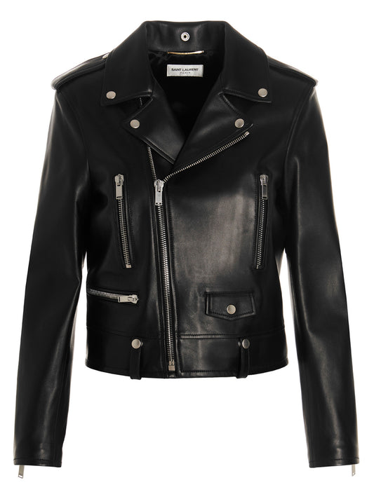 Saint Laurent Motorcycle Biker Jacket — Women's Black