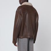 Burnt Brown Leather Jacket — Salvatore Santoro