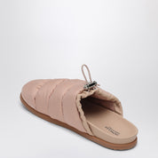 Moncler Mon Pocket pink nylon mules