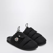 Moncler Black nylon mule Mon Pocket
