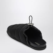 Moncler Black nylon mule Mon Pocket