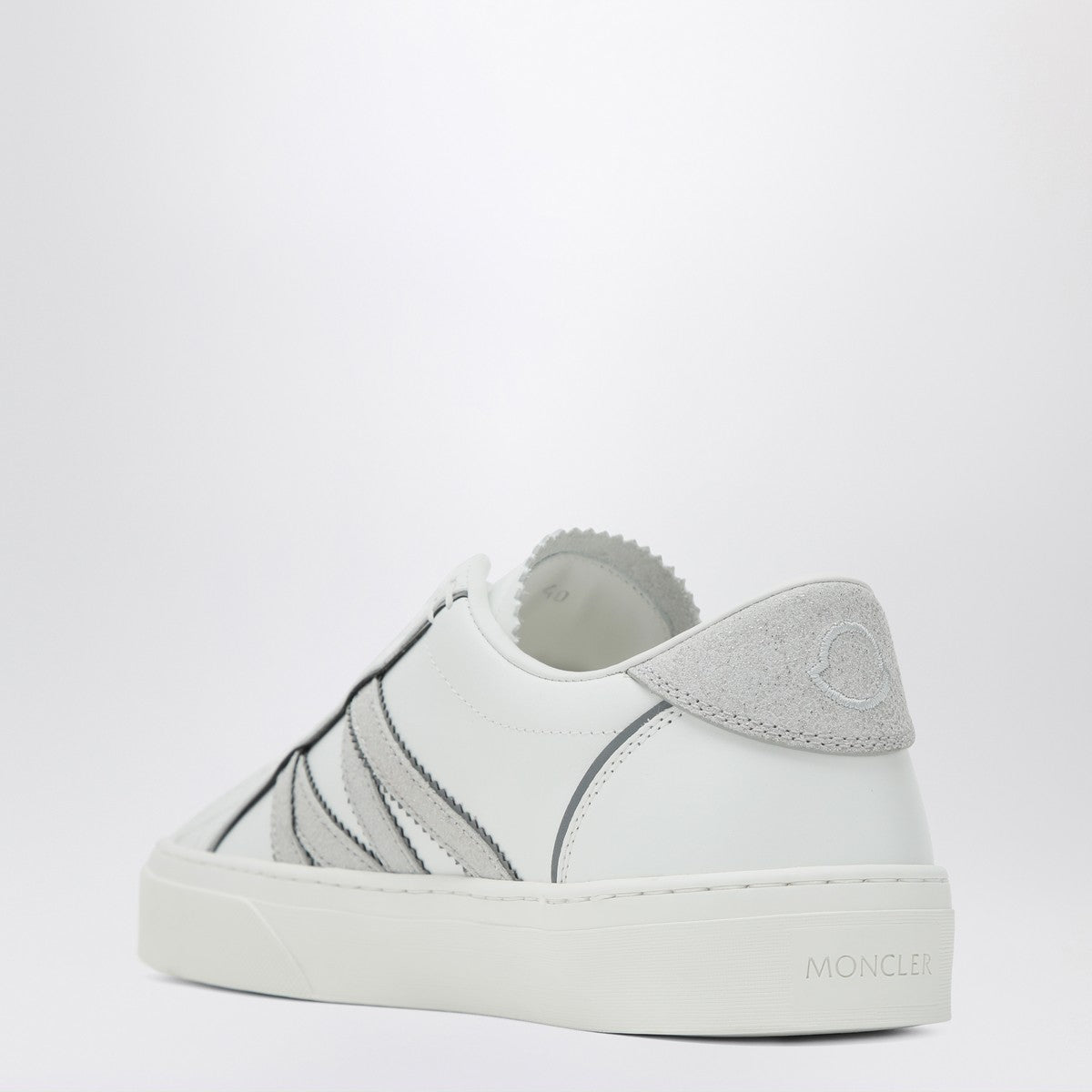 Moncler White Leather Monaco2 Sneakers — Women’s Luxury Comfort